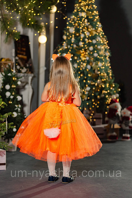 Оранжевое нарядное платье на девочку Королева Осени Лисичка Белочка Листик Апельсинка Кривой Рог - изображение 6