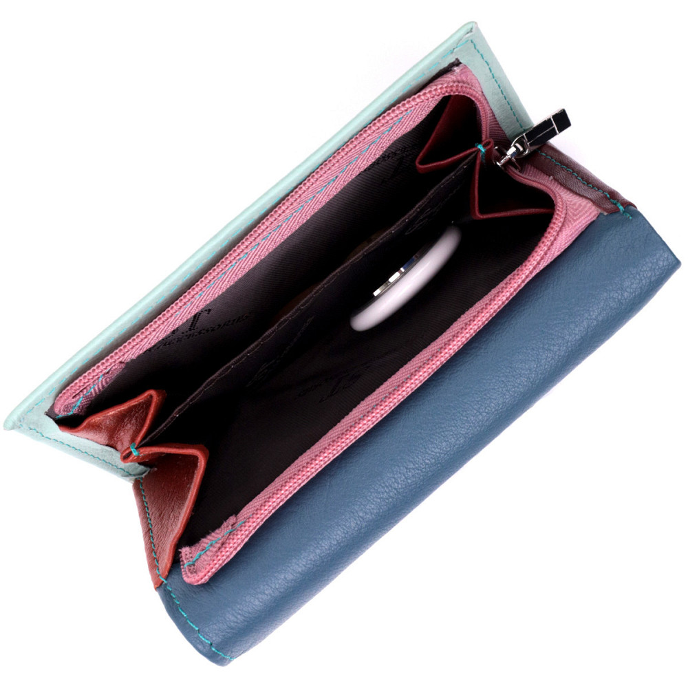 Современный женский кошелек из качественной натуральной кожи ST Leather 19459 Разноцветный Киев - изображение 10