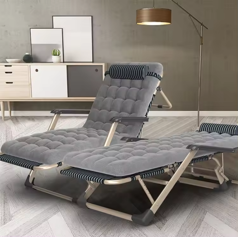 Розкладне крісло ліжко лежак з подушкою LEOBRO (FCB-S01-PP) Київ - фото 2