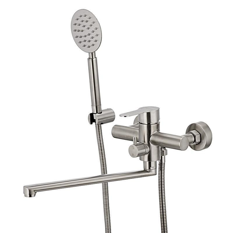 Змішувач для ванни ZERIX SUS-006, з  нерж. сталі Харків - фото 3