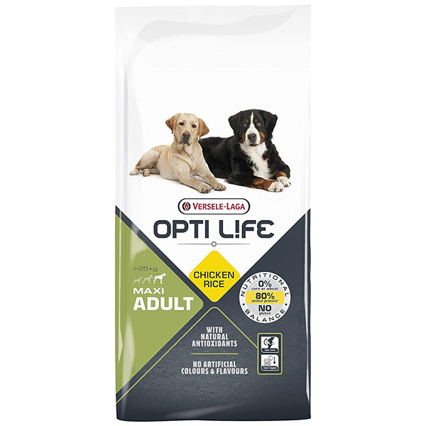 Opti Life Adult Maxi ОПТІ ЛАЙФ ДОРОСЛИЙ ВЕЛИКИХ сухий суперпреміум корм для собак великих порід Київ - фото 1