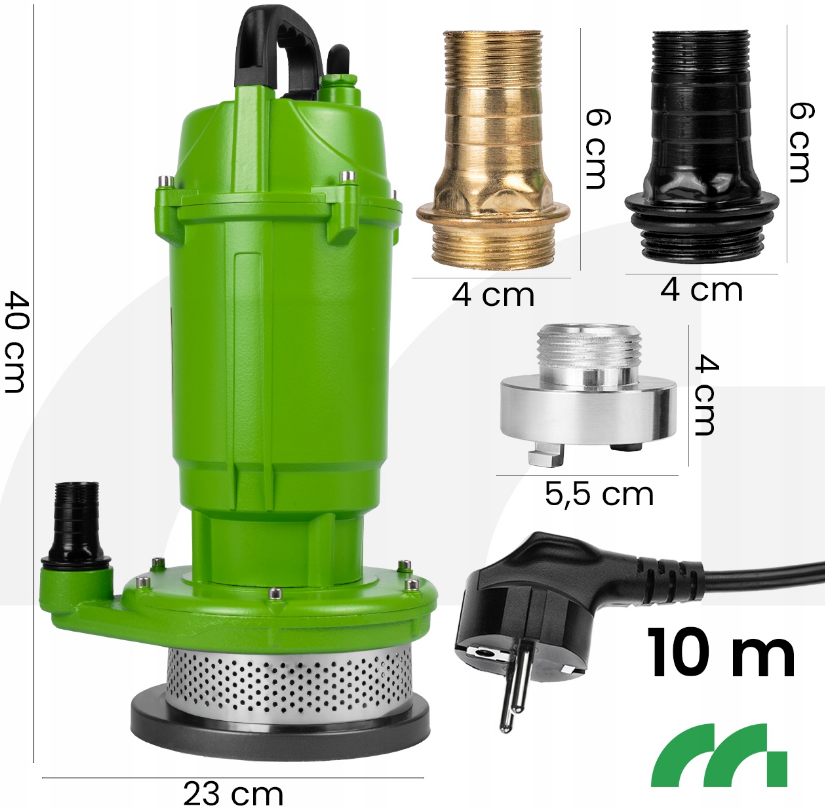 Дренажний насос для брудної та чистої води MalTec 550Вт 12000л/год (Польща) Київ - фото 2