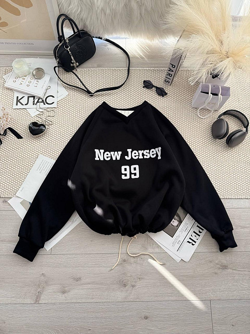 Унисекс базовый стильный свитшот трехнить на флисе Одесса - изображение 5