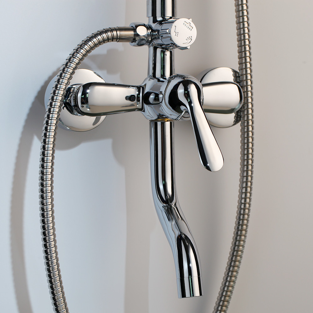 Душевой гарнитур скрытого монтажа 3в1 WanFan душевая система стационарный душ кран хром Каменец-Подольский - изображение 3