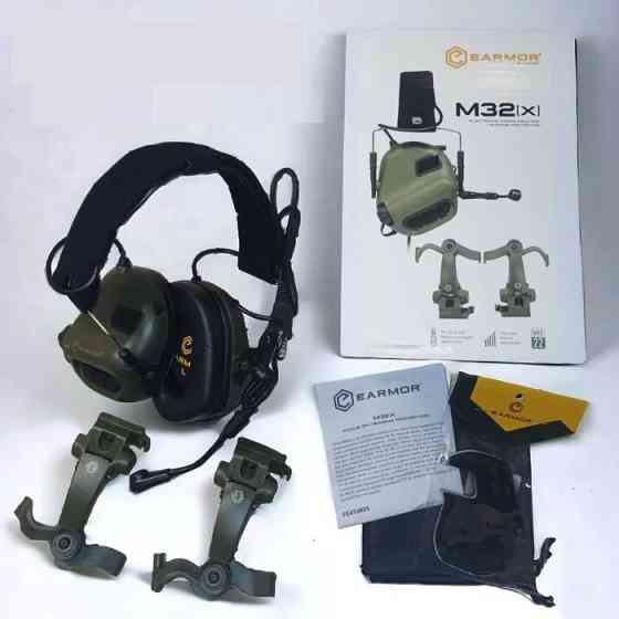 Комплект активные наушники Earmor M32(x) + крепление чебурашки M16C (Оливковый) Винница