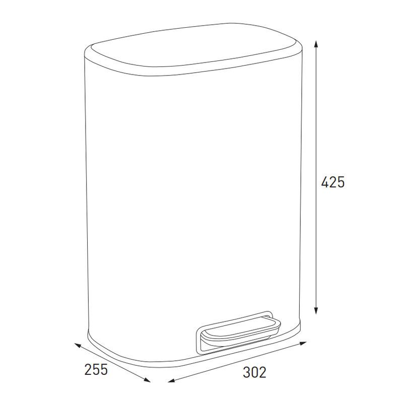 Овальное мусорное ведро Mixxus Premium Diverse-TC0112 с плавным закрытием 12 л, цвет нержавейка (MI7079) Харьков - изображение 14