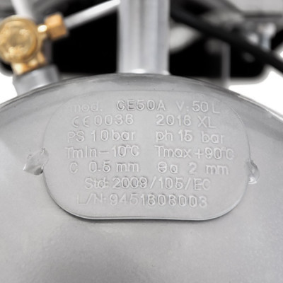 Компресор Sigma двоциліндровий 2.5кВт 455л/хв 10бар 50л (2 крана) (7043721) Вінниця - фото 2