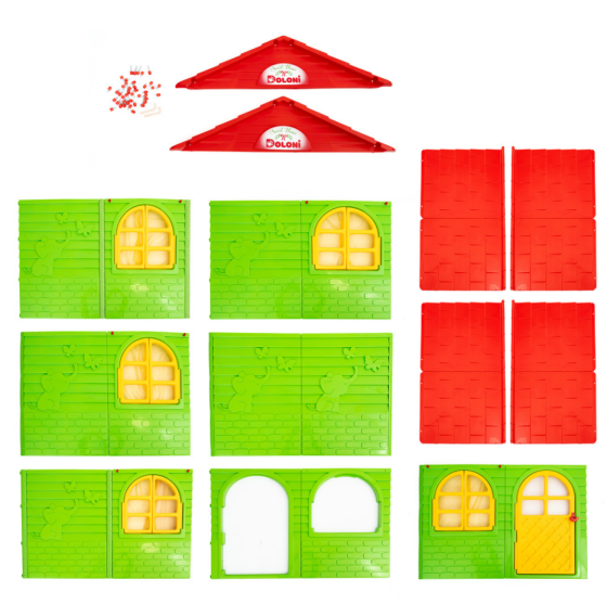 Детский игровой Домик со шторками 02550/23 пластиковый Винница