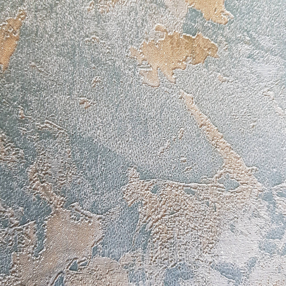 Шпалери метрові вінілові на флізелін 24 Carati Cristiana Masi під штукатурку структурні бірюзовий з золотом Київ - фото 1