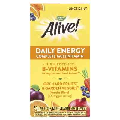 Вітамінно-мінеральний комплекс Nature's Way Мультивітаміни із залізом, повний комплекс, Alive! Daily Energy, (NWY-60192) Вінниця