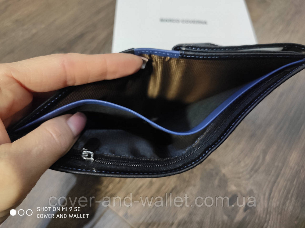 Модный вертикальный мужской портмоне из натуральной кожи Marco Coverna MC 1003 Киев - изображение 7