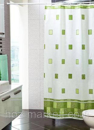 Штора для ванной тканевая Миранда Postaki 180 х 200 см зеленая Харьков - изображение 10