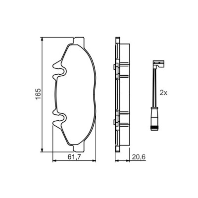 Гальмівні колодки Bosch 0 986 494 081 Вінниця - фото 5