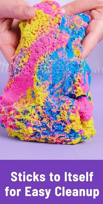 Кинетический песок Радужный Kinetic Sand Squish Create Spin Master. Харьков - изображение 4