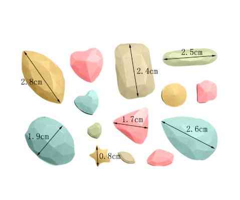 Молд силиконовый Бриллианты 96 на 63 мм розовый Киев