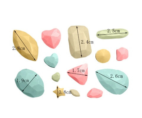 Молд силиконовый Бриллианты 96 на 63 мм розовый Киев - изображение 3