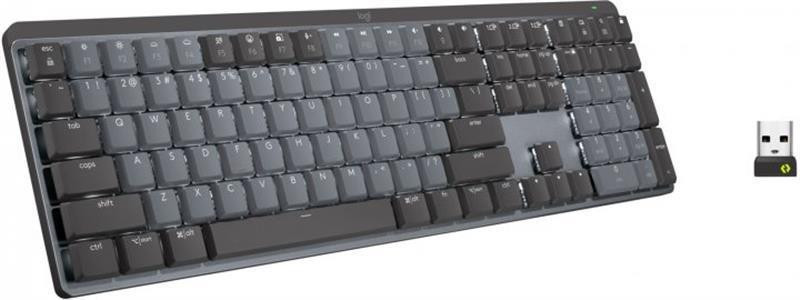 Клавіатура бездротова Logitech MX Mechanical Graphite Clicky (920-010759) Сірий Харьков - изображение 2
