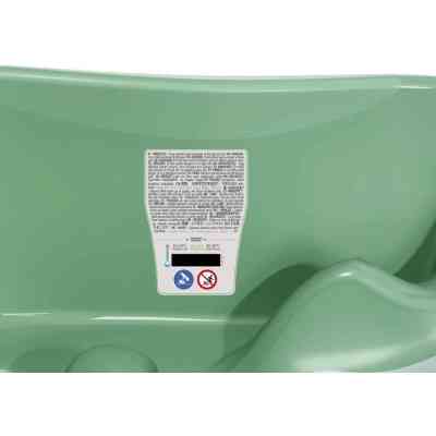 Ванночка Ok Baby Onda з анатомічною гіркою і термодатчиком, зелений (38231200) Вінниця