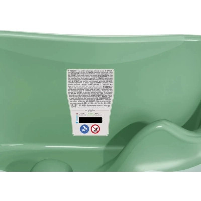 Ванночка Ok Baby Onda з анатомічною гіркою і термодатчиком, зелений (38231200) Вінниця - фото 5