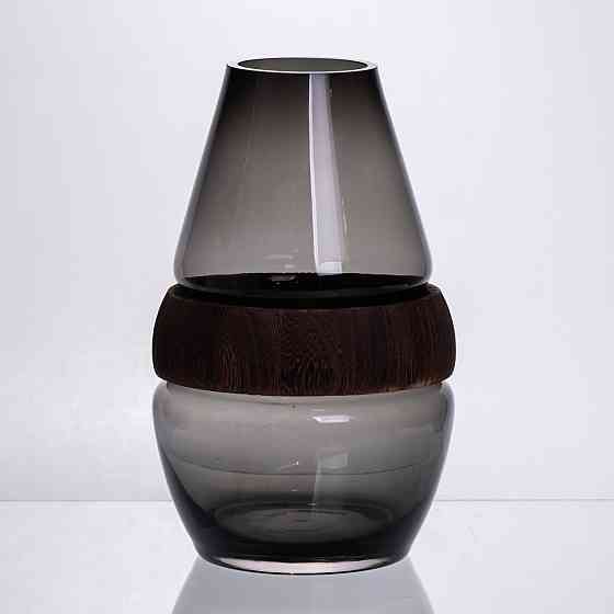 Скляна ваза з деревом кругла прозора HP-32-6 Київ