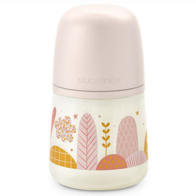 Бутылочка для кормления Suavinex Dreams 150 мл, физиологическая соска, медленный поток, розовая (308317) Винница - изображение 1