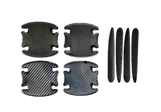 Захисна плівка під дверні ручки авто без логотипу CARBON (8 шт) Винница