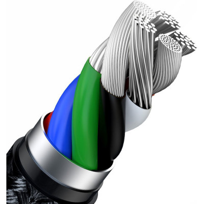 Дата кабель USB-C to Lightning 1.0m Cafule Metal PD 20W black Baseus (CATLJK-A01) Вінниця - фото 3