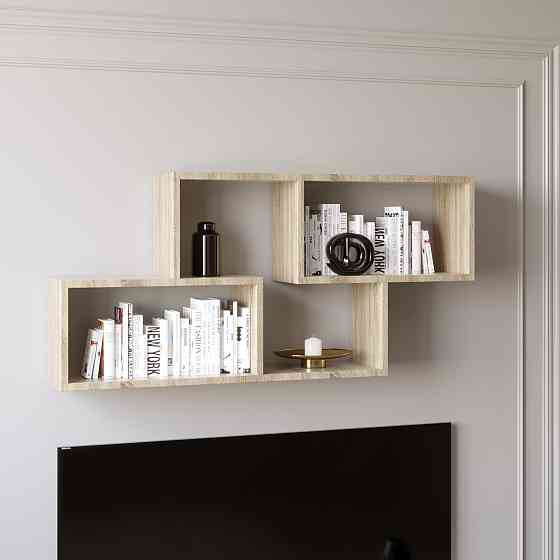 Полиця навісна Еверест ПН-4 дуб сонома (DTM-2224) Дніпро