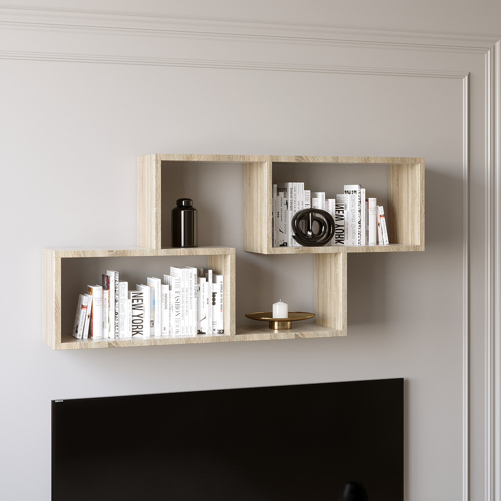 Полиця навісна Еверест ПН-4 дуб сонома (DTM-2224) Дніпро - фото 2