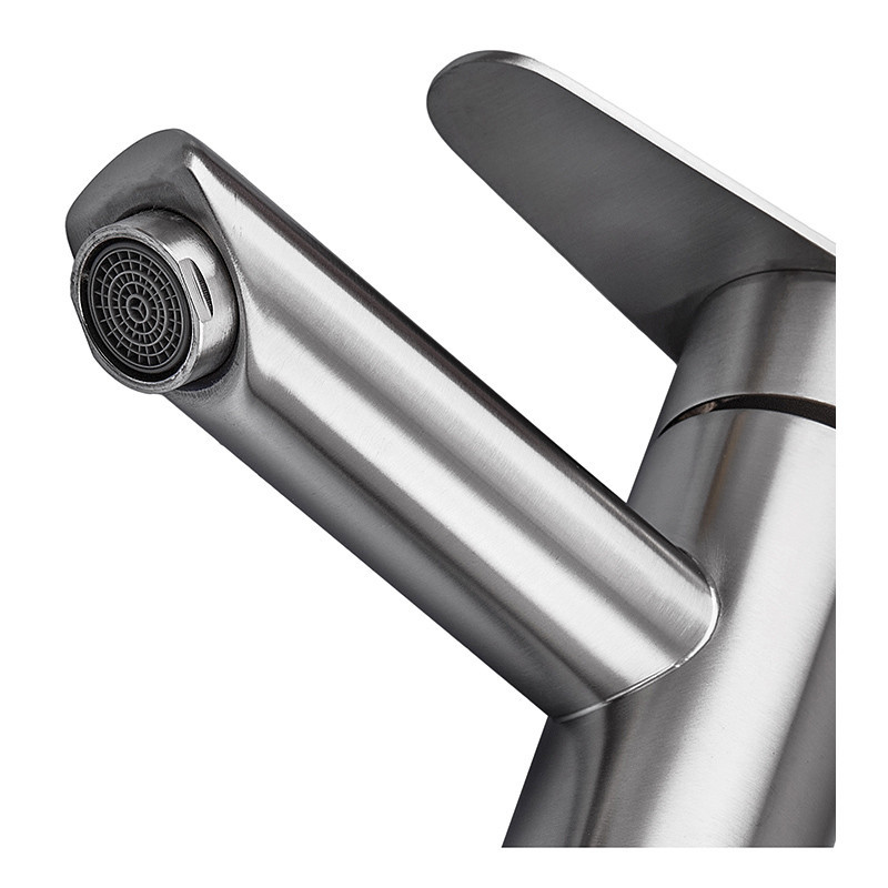 Змішувач ZERIX FOX-001-A з нержавіючої сталі для умивальника Харків - фото 4