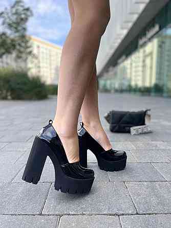Туфлі жіночі SOFIS чорні лаковані шкіра каблук 12.5см розмір 36 (5276) Коломия