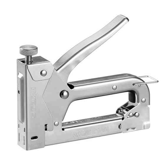 Степлер строительный под скобу 11,3×0,7×4-14 мм, хром, STORM INTERTOOL RT-0107 Киев