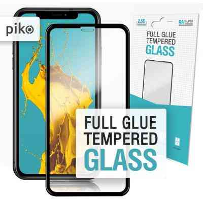 Стекло защитное Piko Full Glue iPhone XR/11 black (1283126487330) Винница