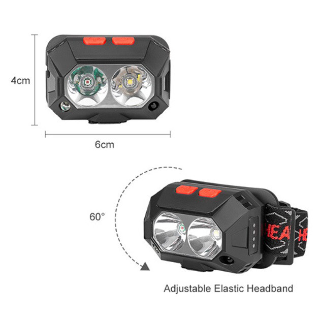 Фонарик на голову диодный, Мощный налобный LED фонарь, Портативный светодиодный налобный фонарь GZ-49 Львов - изображение 10