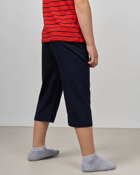 Комплект з капрі для хлопчика Tom John - Смужки Scooter 89156 7-8, Червоний Київ - фото 4