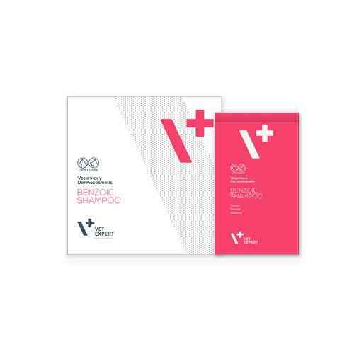 VetExpert Benzoic Shampoo ВетЕксперт Бензойний шампунь для собак та котів 15 мл упаковка №20 саше Вінниця