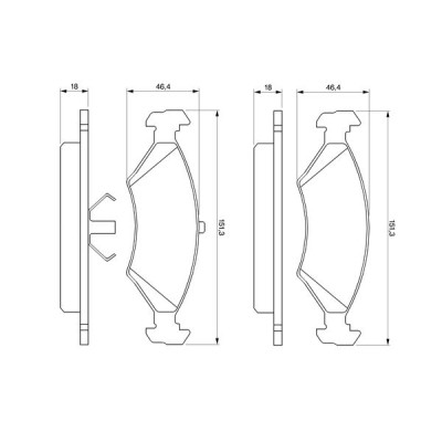 Тормозные колодки Bosch 0 986 466 402 Винница - изображение 1