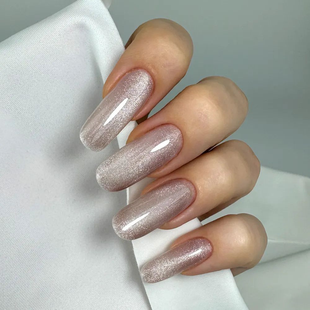 Камуфлирующая база для ногтей Magic Cat Base 04 Sparkle nude JOIA vegan 8 мл Киев - изображение 10