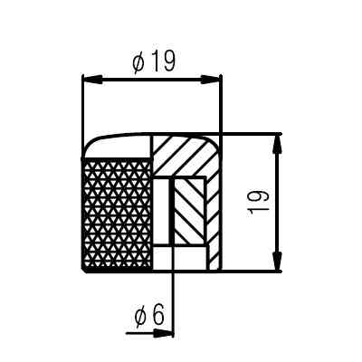 Ручка для потенциометра Paxphil Push-On Control Knob (Chrome) (NB006 CR) Винница