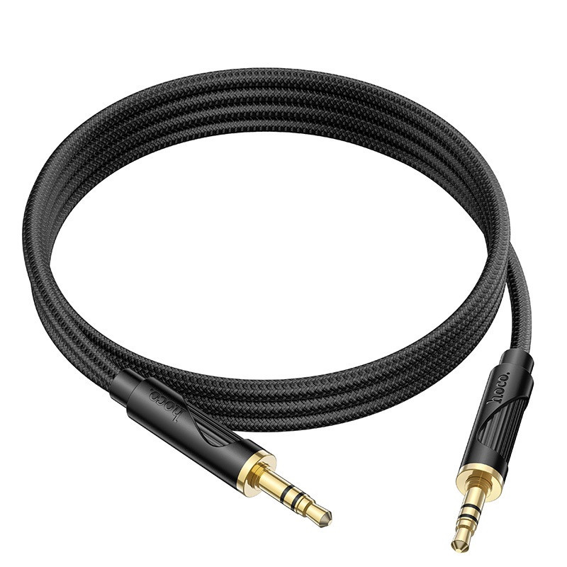 Аудiо кабель HOCO UPA30 Friend audio cable AUX Black Одеса - фото 3