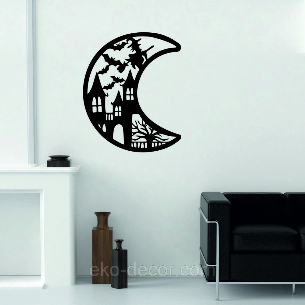 Декоративне настінне Панно «Хеллоуїн», Декор на стіну 70*57 см, Чорний Київ - фото 8