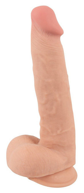 Фалоімітатор - Nature Skin Dildo With Movable Skin, 25 см Sex Aura Київ - фото 4