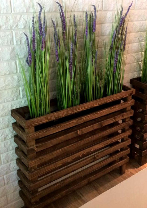 Кашпо на стійці "Лахольм 75х18х55" капучино Миколаїв - фото 1