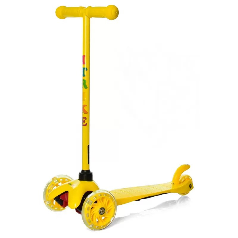 Самокат детский трехколесный iTrike Mini BB 3-013-5-Y со светящимися колесами, Желтый Каменец-Подольский - изображение 6