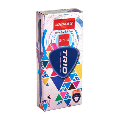 Ручка шариковая Unimax Trio, фиолетовая (UX-104-11) Винница - изображение 3