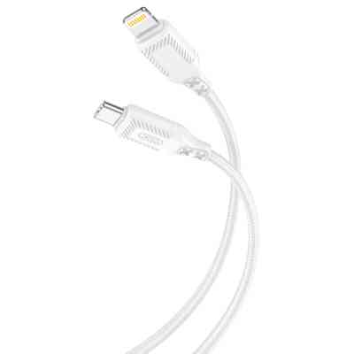 Дата кабель USB-C to Lightning 1.0m 27W braided XO (NBQ236A_White) Вінниця