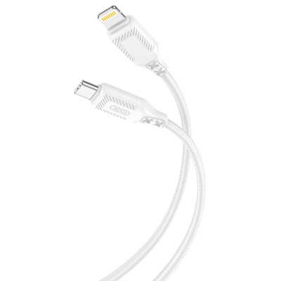 Дата кабель USB-C to Lightning 1.0m 27W braided XO (NBQ236A_White) Вінниця - фото 1