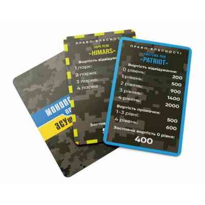 Настольная игра Craftorika Монополия по ВСУшному, украинский (ВР_МПЗСУ) Винница