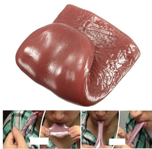 Штучний язик 35 на 54 мм коричневий Київ - фото 6