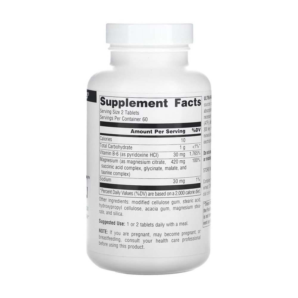 Ультрамаг (магний) Source Naturals Ultra-Mag Magnesium Complex 60 Tablets Киев - изображение 2